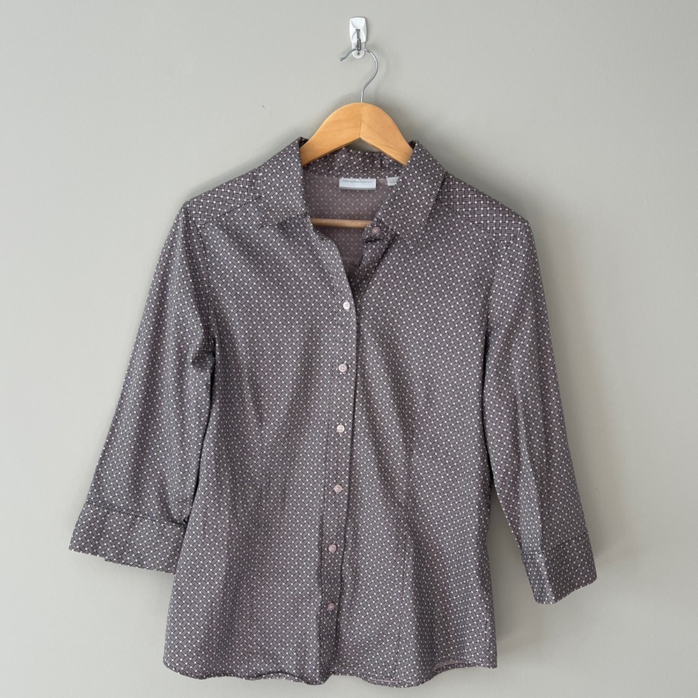 New York & Company Pink Button Down Shirt